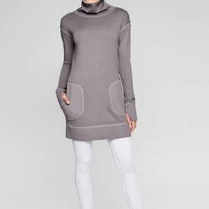 Athleta Eco Wash Sweatshirt Dress as L